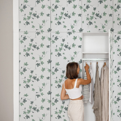 Nalepovacia fólia na nábytok s motívom listov brečtanu