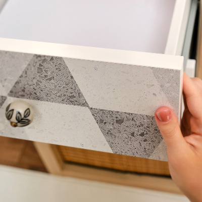 Fólia na nábytok s motívom jednoduchej mozaiky