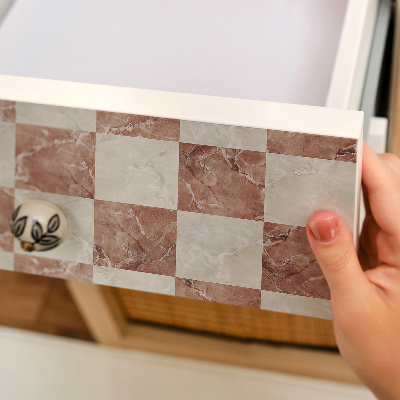 Samolepiaca fólia na nábytok s mramorovým mriežkovým vzorom