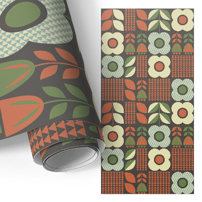 Nalepovacia fólia na nábytok s motívom folklórnych kvetov