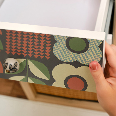 Nalepovacia fólia na nábytok s motívom folklórnych kvetov