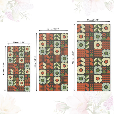 Nalepovacia fólia na nábytok s motívom folklórnych kvetov