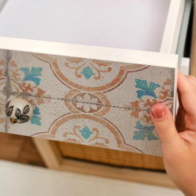 Nábytková fólia s motívom etnických dlaždíc