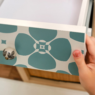 Samolepiaca fólia na nábytok s kvetinovým geometrickým vzorom