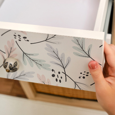 Nalepovacia fólia na nábytok s motívom bohatého rastlinného vzoru