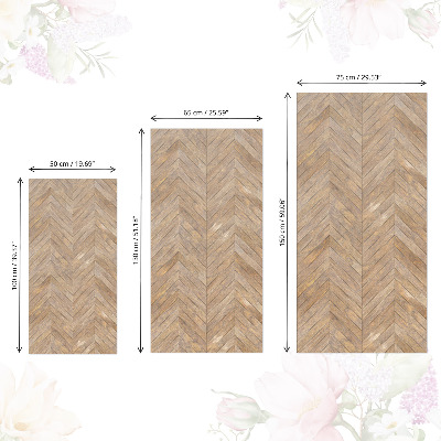 Samolepiaca fólia na nábytok s motívom dreva v tvare rybej kosti