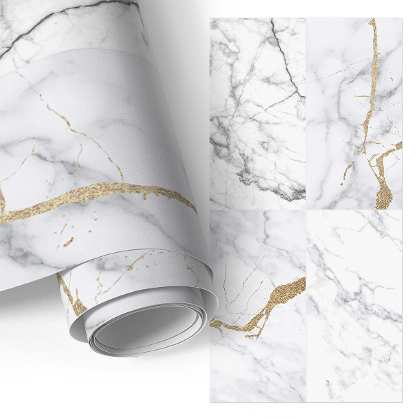 Nalepovacia fólia na nábytok v dizajne čierneho mramoru