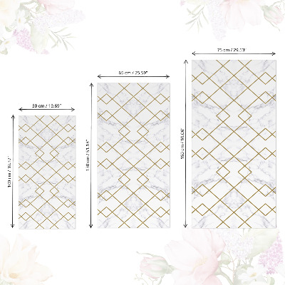 Nábytková fólia s mramorovým geometrickým vzorom