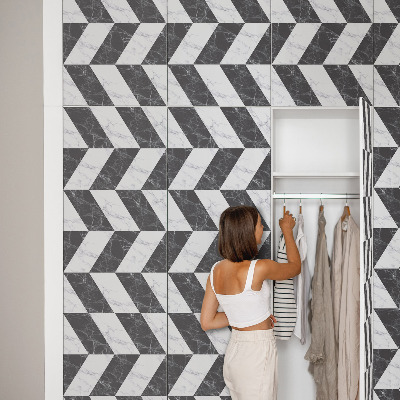 Samolepiaca tapeta na nábytok s kontrastným a elegantným dizajnom