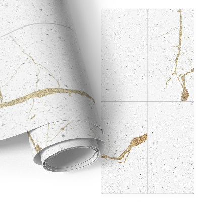 Fólia na nábytok s motívom bielych tanierov