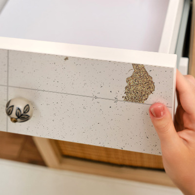 Fólia na nábytok s motívom bielych tanierov