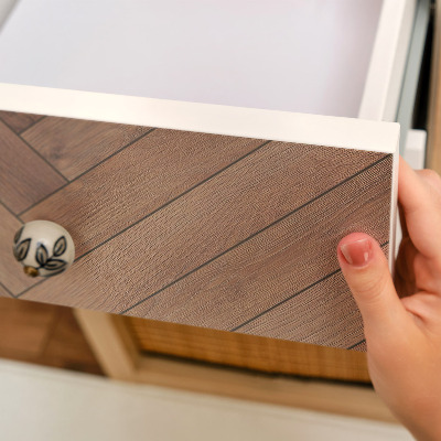 Samolepiaca tapeta na nábytok s motívom drevenej rybej kosti