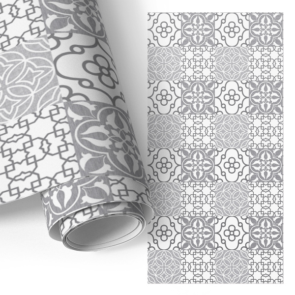 Lepiaca tapeta na nábytok so symetrickým motívom mozaiky