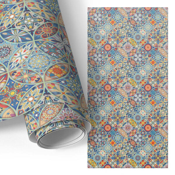 Samolepiaca fólia na nábytok s motívom farebnej mozaiky