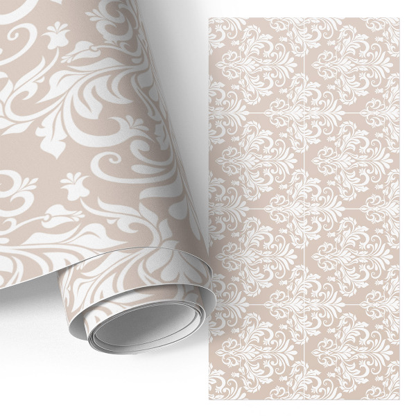 Fólia na nábytok so vzorom symetrických rastlín