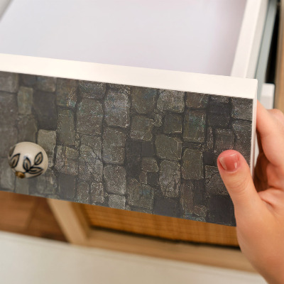 Fólia na nábytok s motívom kamenného múru