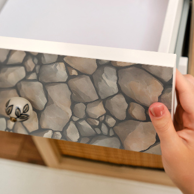 Samolepiaca tapeta na nábytok s kamennou textúrou