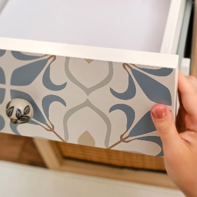 Nalepovacia fólia na nábytok s motívom retro kvetov