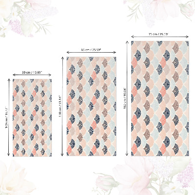 Fólia na nábytok v pastelovom prevedení s motívom vejárov