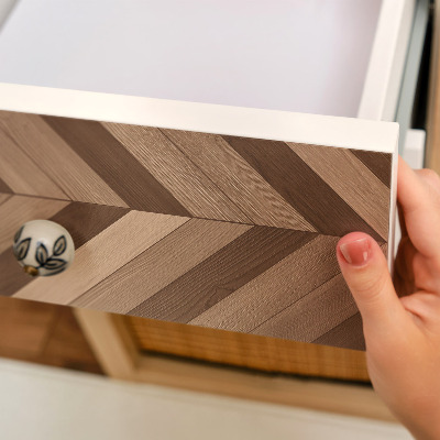 Nábytková fólia s dizajnom drevenej rybej kosti