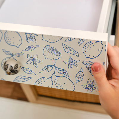 Nábytková fólia s citrusovým vzorom