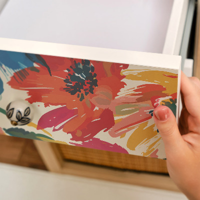 Samolepiaca tapeta na nábytok s motívom farebného kaleidoskopu