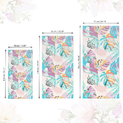 Lepiaca tapeta na nábytok s farebným exotickým motívom