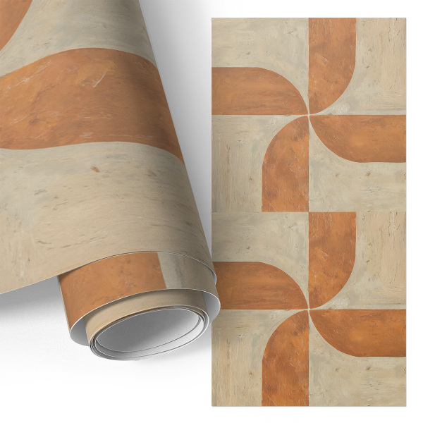 Samolepiaca tapeta na nábytok s motívom maľovaných veterných mlynov