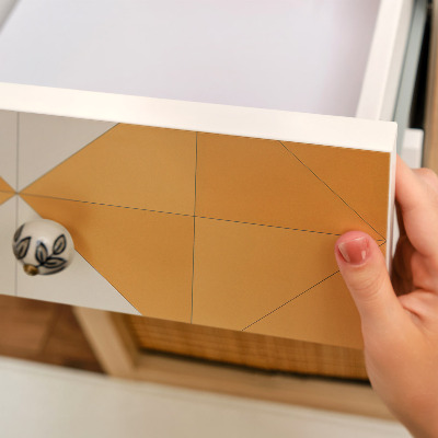 Samolepiaca fólia na nábytok s motívom trojuholníkovej mozaiky