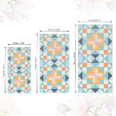 Lepiaca tapeta na nábytok s geometrickou mozaikou