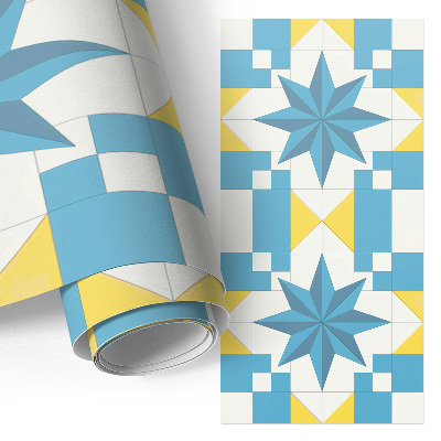 Nábytková fólia s motívom modrých hviezd