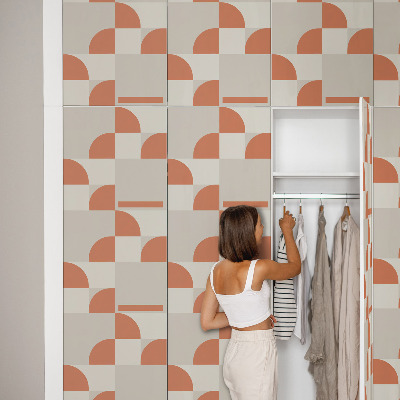 Samolepiaca tapeta na nábytok s vintage vzorom tvarov