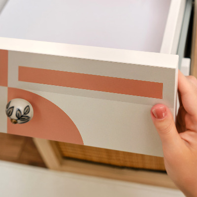 Samolepiaca tapeta na nábytok s vintage vzorom tvarov