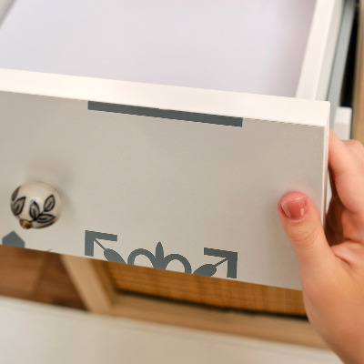 Samolepiaca fólia na nábytok s motívom geometrických dlaždíc