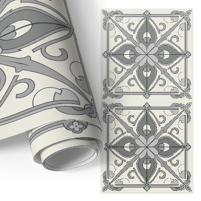 Lepiaca tapeta na nábytok s motívom dlaždíc