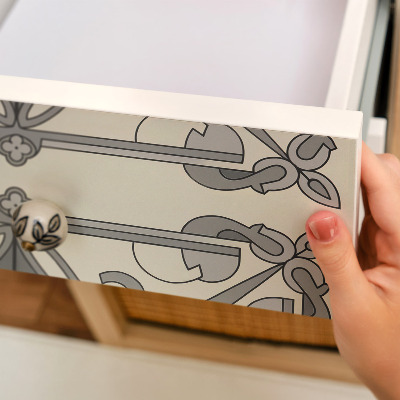 Lepiaca tapeta na nábytok s motívom dlaždíc