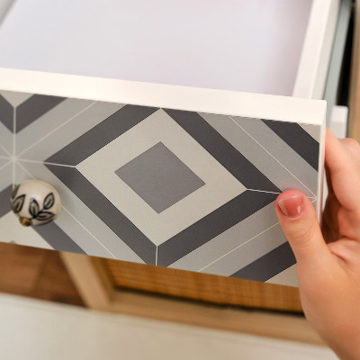 Nábytková fólia s motívom geometrických dlaždíc