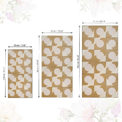 Samolepiaca tapeta na nábytok s motívom v horčicových tvaroch