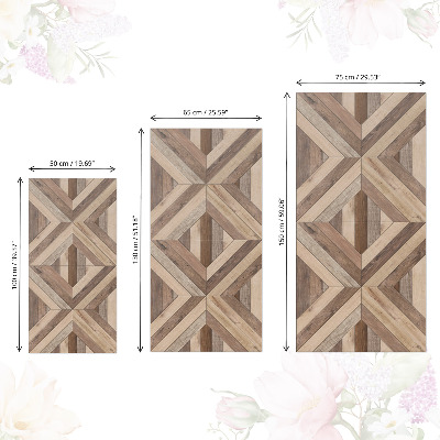 Lepiaca tapeta na nábytok s motívom dreveného puzzle