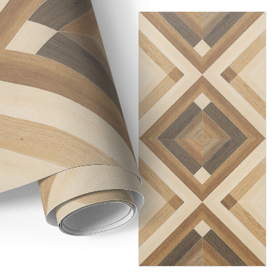 Nábytková fólia s motívom drevenej mozaiky