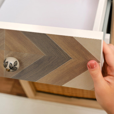 Nábytková fólia s motívom drevenej mozaiky