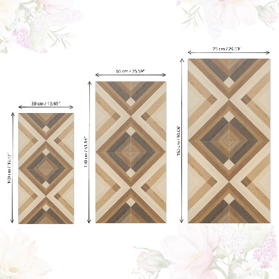 Nábytková fólia s motívom drevenej mozaiky