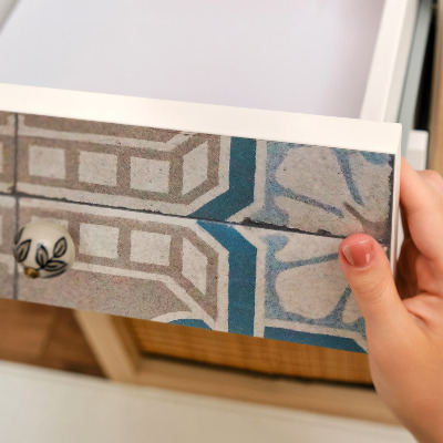 Samolepiaca tapeta na nábytok s motívom starožitných dlaždíc