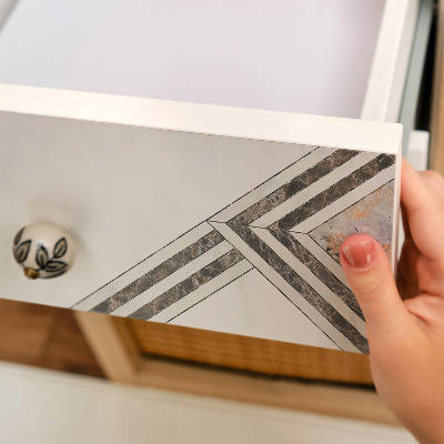 Fólia na nábytok s motívom modernej geometrie