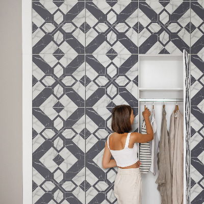 Nábytková fólia s geometrickým vzorom v štýlovej elegancii