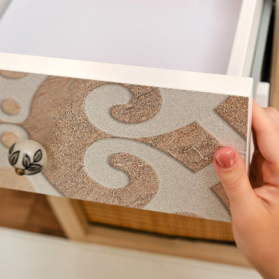 Samolepiaca tapeta na nábytok s rustikálnym vzorom