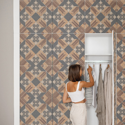 Fólia na nábytok s motívom geometrických ornamentov