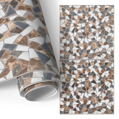 Samolepiaca fólia na nábytok s motívom kamennej mozaiky