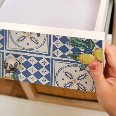 Samolepiaca tapeta na nábytok s motívom citrónov