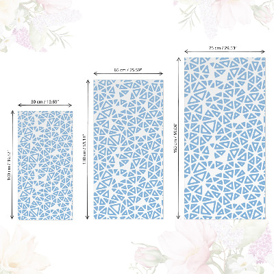 Nábytková fólia s potlačou v trojuholníkovom dizajne